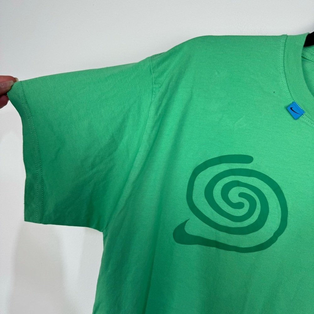 Nike Green Splat Blob Short Sleeve Graphic Tee Art to Wear Streetwear - Picture 4 of 5